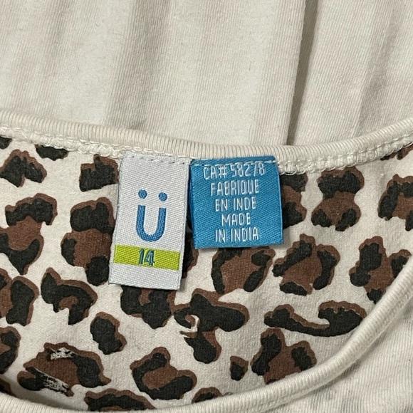 Blu by Blu Sz 14 Leopard Tunic Ivory - Picture 2 of 5